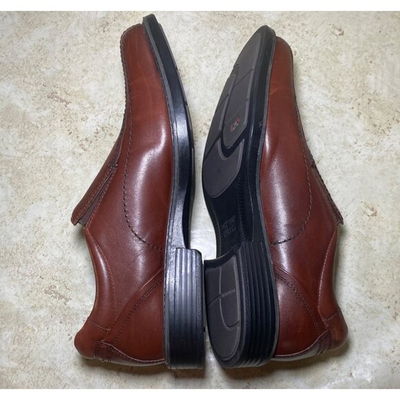 Johnston & Murphy Mens Brown sheepskin Leather Slip-On Loafers Dual Width XC4 - Picture 6 of 8
